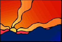 
Oceans of orange waves,
Lilac crests,
Atop the azure skyline.
Variations of awe strike me.
